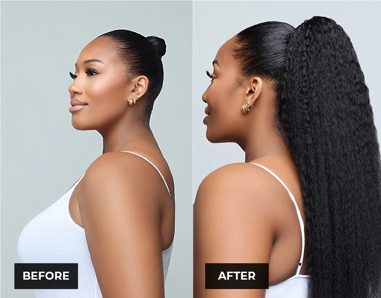 Blow Out Straight Drawstring Ponytail - Image 3